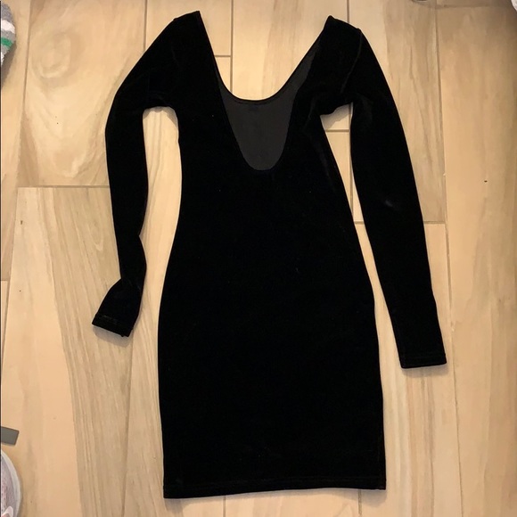 Suede little black dress - Picture 2 of 3